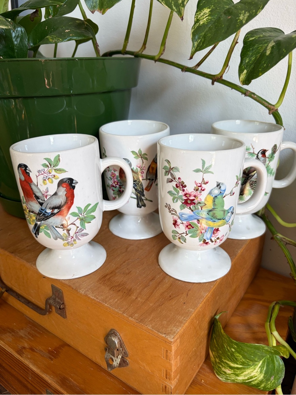 Set of 4 Vintage Ceramic Bird Mugs - Picture 13 of 13